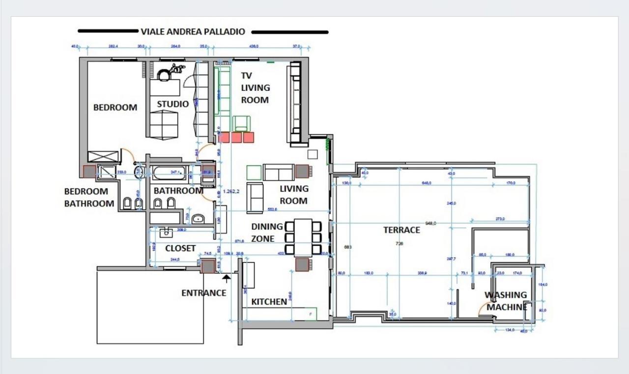 Ferienwohnung Palladio 20 Loft And Terrace Verona Exterior foto